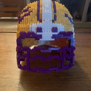 LSU LEGO helmet, personally built. Very cool office decor!